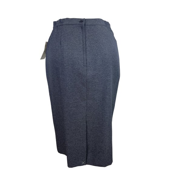 Sag Harbor Suit Ladies Grey Jacket & Skirt Set Formal Office Wear Sz 10 - New - Picture 7 of 15